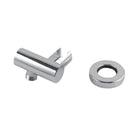 Round Chrome Shower Holder Solid Brass Wall Connector