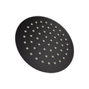 Black 8 Inch Brass Handheld Shower Head Set Top Water Inlet