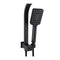 Aca Shower Head Set 8 Inch Square Rain Handheld Head Black Wels