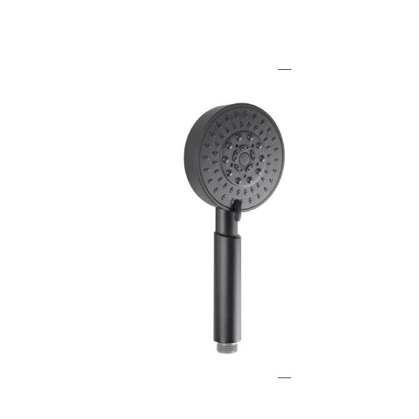 Aca Shower Head Set 8 Inch Shower Round 5 Mode Handheld Head Black