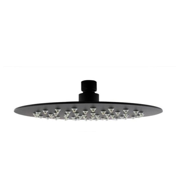 Aca Shower Head Set 8 Inch Shower Round 5 Mode Handheld Head Black