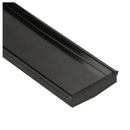 Tile Insert Shower Grate Stainless Steel W120mm x L1200mm Satin Black