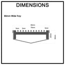 Wedge Wire Shower Grate Stainless Steel W85mm x L1200mm 3mm Gaps Black