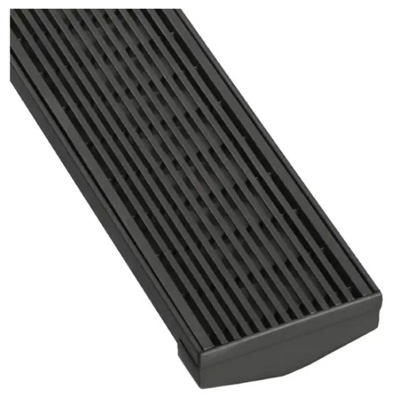 Wedge Wire Shower Grate Stainless Steel W85mm x L1200mm 3mm Gaps Black