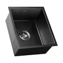 44X38CM Stainless Steel Sink Single Bowl with Waste Black