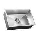 45X30CM Stainless Steel Sink Single Bowl with Waste Silver