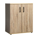 Storage Cabinet 3 Shelves Freestanding Wooden