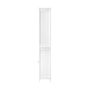 Bathroom Cabinet Storage Laundry Tall Slim Cupboard Rattan Door