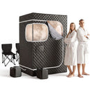 Portable Steam Sauna Tent 2 Person 1000W 3L Steamer Home SPA 60Min Timer