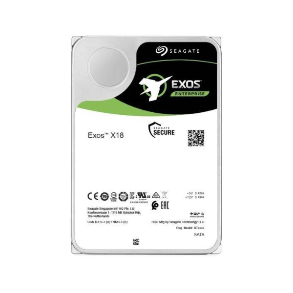 Exos X18 512E4Kn Sata 12Tb 7200Rpm 256Mb Cache