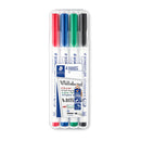 Staedtler Lumocolour Whiteboard Markers Box Of 4 Assorted Colours