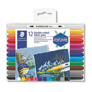 Staedtler Double Ended Fabric Marker Assorted Box Of 12