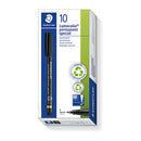 Staedtler Permanent Marker Special Black Box Of 10