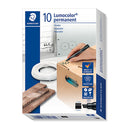 Staedtler Permanent Marker Chisel Tip Black Box Of 10