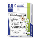 Staedtler Whiteboard Marker 351 Bullet Black Box Of 10