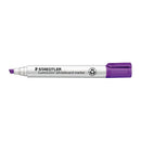 Staedtler Lumocolour Whiteboard Marker Chisel Point Purple Box Of 10