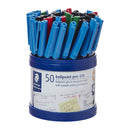 Staedtler Ballpoint Pen 430 Med Assorted Cup Of 50