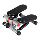 Mini Stepper with Resistance Rope Aerobic for Exercise Compact Home Workout Grey