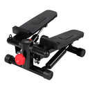 Mini Stepper with Resistance Rope Aerobic for Exercise Compact Home Workout Black