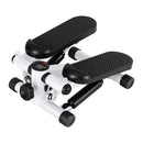 Mini Stepper with Resistance Rope Aerobic for Exercise Compact Home Workout White