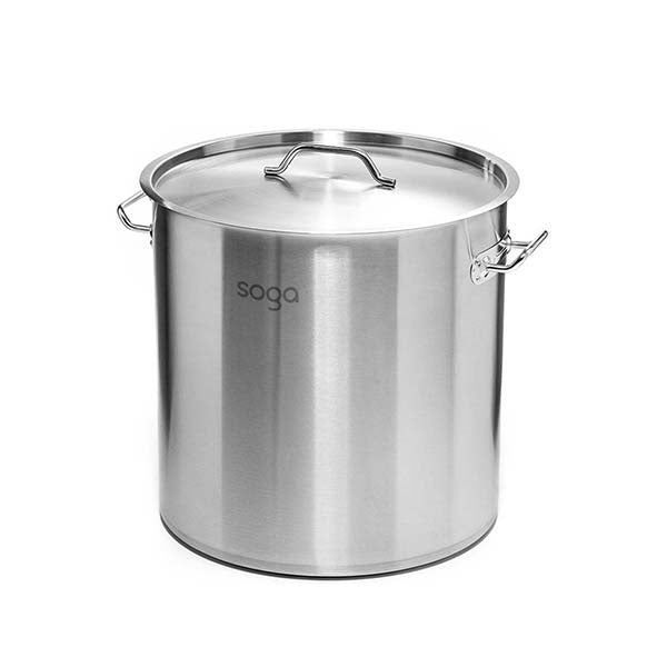 Soga Stock Pot 50L Top Grade Thick Stainless Steel