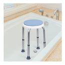 Rotating Shower Stool With 6 Height And Anti Slip Rubber Tips