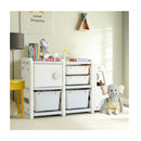 Truck Shaped Toddler Storage Cabinet With Bins And Drawers
