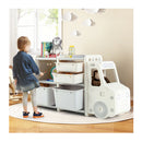 Truck Shaped Toddler Storage Cabinet With Bins And Drawers