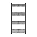 4-Tier Shelving Unit Adjustable Garage Storage Shelves Kitchen Rack Steel