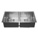 Dante Stainless Steel Kitchen Sink 800mm Double Bowl