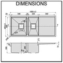 Dromma Stainless Steel Kitchen Sink 1000mm Bowl with Drainer