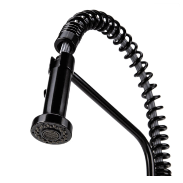 Signatur Stainless Steel Kitchen Mixer Tap Pull Out Dual Flow Black