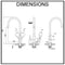 Otto Stainless Steel Kitchen Mixer Tap with Filtered Water Outlet Black