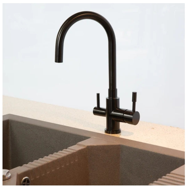 Otto Stainless Steel Kitchen Mixer Tap with Filtered Water Outlet Black