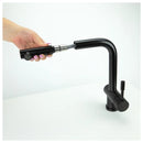 Sigge Stainless Steel Kitchen Mixer Tap With Pull Out Satin Black Finish