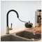 Klaas Stainless Steel Kitchen Mixer Tap Satin Black Brushed Finish
