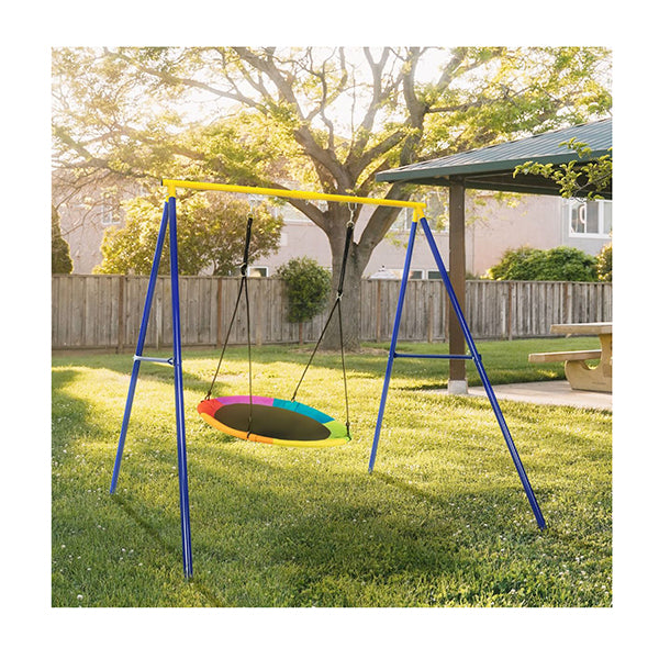 Extra Large A Frame Steel Swing Stand With Ground Stakes