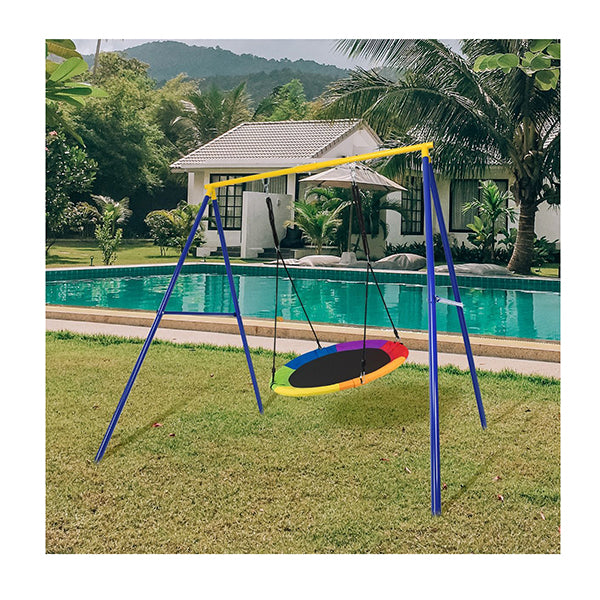 Extra Large A Frame Steel Swing Stand With Ground Stakes
