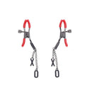 S&M Exs And Ohs Red Tipped Metal Nipple Clamps Set Of 2