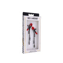 S&M Exs And Ohs Red Tipped Metal Nipple Clamps Set Of 2