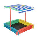 Kids Wooden Sandbox 120X120Cm