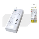 Sansai 4 Outlets 4 Usb Outlet Surge Protected Powerboard On Off Switch