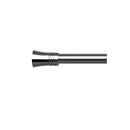 Satin Nickel Curtain Rod Steel Quiet Rail Pole Pommel Set Adjustable