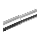 Satin Nickel Curtain Rod Steel Quiet Rail Pole Pommel Set Adjustable