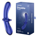 Satisfyer Double Crystal Blue Glass Double Ended Dildo