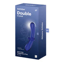 Satisfyer Double Crystal Blue Glass Double Ended Dildo