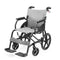 Folding Transit Wheelchair Lightweight Aluminium Easy Transport Grey