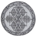 Rosewood Arc Grey Round Cotton Rug 160cm