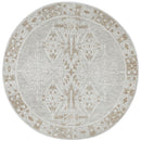 Sage Arc Cream Round Cotton Rug 160cm