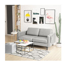 Seat Sofa Upholstered Fabric Modern Loveseat Couch With Remote Control